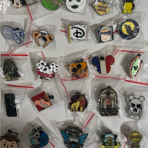 Disney Accessories - Disney Mystery Pin Lot – 30 Unique Pins, No Duplicates!